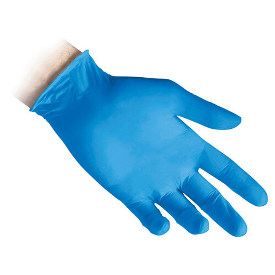  перчатки, нитриловые, синие, Reflexx N80B-M. 3 гр. Толщина 0 .